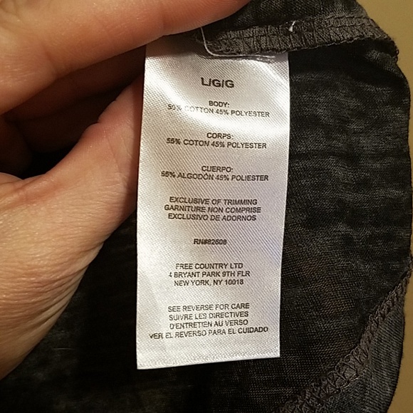 Free2B Gray T-Shirt Large - Picture 5 of 5